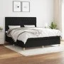 Box spring bed with black fabric mattress 180x200 cm by vidaXL, Beds and slatted bases - Ref: Foro24-3142595, Price: 635,14 €...