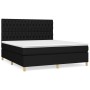 Boxspringbett mit schwarzer Stoffmatratze 180x200 cm von vidaXL, Betten und Lattenroste - Ref: Foro24-3142595, Preis: 646,52 ...