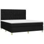 Box spring bed with black fabric mattress 180x200 cm by vidaXL, Beds and slatted bases - Ref: Foro24-3142595, Price: 635,14 €...