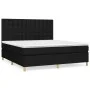 Cama box spring con colchón tela negro 180x200 cm de vidaXL, Camas y somieres - Ref: Foro24-3142675, Precio: 662,18 €, Descue...