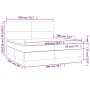 Boxspringbett mit weißer Kunstledermatratze 200x200 cm von vidaXL, Betten und Lattenroste - Ref: Foro24-3142744, Preis: 735,2...