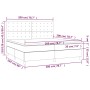 Cama box spring con colchón cuero sintético blanco 200x200 cm de vidaXL, Camas y somieres - Ref: Foro24-3142864, Precio: 731,...