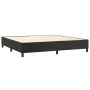 Box spring bed with black synthetic leather mattress 200x200 cm by vidaXL, Beds and slatted bases - Ref: Foro24-3142743, Pric...