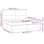Cama box spring con colchón cuero sintético negro 200x200 cm de vidaXL, Camas y somieres - Ref: Foro24-3142743, Precio: 667,9...