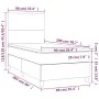Box spring bed with black synthetic leather mattress 90x190 cm by vidaXL, Beds and slatted bases - Ref: Foro24-3142701, Price...
