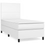 Boxspringbett mit weißer Kunstledermatratze 100x200 cm von vidaXL, Betten und Lattenroste - Ref: Foro24-3142708, Preis: 356,8...