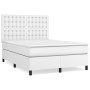 Boxspringbett mit weißer Kunstledermatratze 140x200cm von vidaXL, Betten und Lattenroste - Ref: Foro24-3142846, Preis: 530,63...