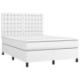 Boxspringbett mit weißer Kunstledermatratze 140x200cm von vidaXL, Betten und Lattenroste - Ref: Foro24-3142846, Preis: 530,63...