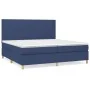 Box spring bed with blue fabric mattress 200x200 cm by vidaXL, Beds and slatted bases - Ref: Foro24-3142207, Price: 627,82 €,...