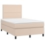 Boxspringbett mit Cappuccino-Kunstledermatratze 120x200cm von vidaXL, Betten und Lattenroste - Ref: Foro24-3142778, Preis: 38...