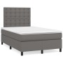 Boxspringbett mit grauer Kunstledermatratze 120x200 cm von vidaXL, Betten und Lattenroste - Ref: Foro24-3142837, Preis: 424,5...