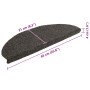 Felpudos autoadhesivos para escaleras, 10 unidades, 65 x 21 x 4