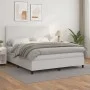 Cama box spring con colchón cuero sintético blanco 180x200 cm de vidaXL, Camas y somieres - Ref: Foro24-3142738, Precio: 650,...