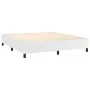 Box spring bed with white synthetic leather mattress 180x200 cm by vidaXL, Beds and slatted bases - Ref: Foro24-3142738, Pric...