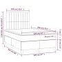 Box spring bed with light gray velvet mattress 120x200 cm by vidaXL, Beds and slatted bases - Ref: Foro24-3143133, Price: 411...