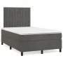 Box spring bed with dark gray velvet mattress 120x200 cm by vidaXL, Beds and slatted bases - Ref: Foro24-3143134, Price: 389,...