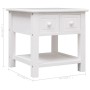 White Paulownia wood side table 40x40x40 cm by vidaXL, Side tables - Ref: Foro24-284070, Price: 53,88 €, Discount: %