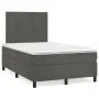 Box spring bed with dark gray velvet mattress 120x200 cm by vidaXL, Beds and slatted bases - Ref: Foro24-3142894, Price: 371,...