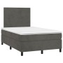 Box spring bed with dark gray velvet mattress 120x200 cm by vidaXL, Beds and slatted bases - Ref: Foro24-3142894, Price: 389,...