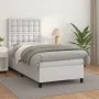 Cama box spring con colchón cuero sintético blanco 90x190 cm de vidaXL, Camas y somieres - Ref: Foro24-3142822, Precio: 327,5...