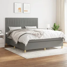 Box spring bed with dark gray fabric mattress 180x200 cm by vidaXL, Beds and slatted bases - Ref: Foro24-3142514, Price: 602,...
