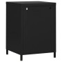 Mesita de noche acero negro 35x35x51 cm de vidaXL, Mesitas de noche - Ref: Foro24-336223, Precio: 84,07 €, Descuento: %