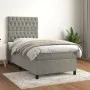 Box spring bed with light gray velvet mattress 80x200 cm by vidaXL, Beds and slatted bases - Ref: Foro24-3143169, Price: 322,...