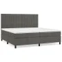 Box spring bed with dark gray velvet mattress 200x200 cm by vidaXL, Beds and slatted bases - Ref: Foro24-3143164, Price: 605,...