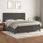 Boxspringbett mit dunkelgrauer Samtmatratze 200x200 cm von vidaXL, Betten und Lattenroste - Ref: Foro24-3143224, Preis: 641,0...