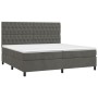 Boxspringbett mit dunkelgrauer Samtmatratze 200x200 cm von vidaXL, Betten und Lattenroste - Ref: Foro24-3143224, Preis: 641,0...