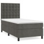 Cama box spring con colchón terciopelo gris oscuro 90x190 cm de vidaXL, Camas y somieres - Ref: Foro24-3143236, Precio: 323,5...