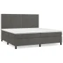 Box spring bed with dark gray velvet mattress 200x200 cm by vidaXL, Beds and slatted bases - Ref: Foro24-3142984, Price: 581,...