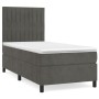 Box spring bed with dark gray velvet mattress 100x200 cm by vidaXL, Beds and slatted bases - Ref: Foro24-3143128, Price: 346,...