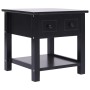 Black Paulownia wood side table 40x40x40 cm by vidaXL, Side tables - Ref: Foro24-284071, Price: 39,75 €, Discount: %