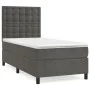 Box spring bed with dark gray velvet mattress 100x200 cm by vidaXL, Beds and slatted bases - Ref: Foro24-3143248, Price: 318,...