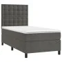 Cama box spring con colchón terciopelo gris oscuro 90x200 cm de vidaXL, Camas y somieres - Ref: Foro24-3143242, Precio: 306,9...