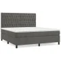 Box spring bed with dark gray velvet mattress 180x200 cm by vidaXL, Beds and slatted bases - Ref: Foro24-3143218, Price: 582,...