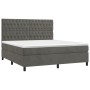 Cama box spring con colchón terciopelo gris oscuro 180x200 cm de vidaXL, Camas y somieres - Ref: Foro24-3143218, Precio: 592,...