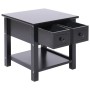 Black Paulownia wood side table 40x40x40 cm by vidaXL, Side tables - Ref: Foro24-284071, Price: 39,75 €, Discount: %