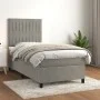 Box spring bed with light gray velvet mattress 90x190 cm by vidaXL, Beds and slatted bases - Ref: Foro24-3143115, Price: 300,...