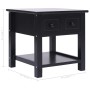 Black Paulownia wood side table 40x40x40 cm by vidaXL, Side tables - Ref: Foro24-284071, Price: 39,75 €, Discount: %