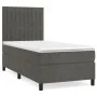 Box spring bed with dark gray velvet mattress 90x200 cm by vidaXL, Beds and slatted bases - Ref: Foro24-3143122, Price: 308,8...