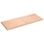 Treated wood table top with natural brown edge 120x50x(2-4)cm by vidaXL, Table tops - Ref: Foro24-363958, Price: 42,37 €, Dis...
