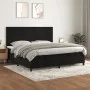 Box spring bed with black velvet mattress 200x200 cm by vidaXL, Beds and slatted bases - Ref: Foro24-3142925, Price: 646,99 €...