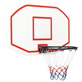 Tablero de baloncesto polietileno blanco 109x71x3 cm