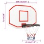 Tablero de baloncesto polietileno blanco 109x71x3 cm