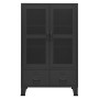 Black metal industrial storage trunk 70x40x115 cm by vidaXL, Storage trunks - Ref: Foro24-339621, Price: 238,52 €, Discount: %