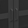 Black metal industrial storage trunk 70x40x115 cm by vidaXL, Storage trunks - Ref: Foro24-339621, Price: 238,52 €, Discount: %