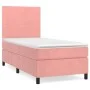 Box spring bed with pink velvet mattress 80x200 cm by vidaXL, Beds and slatted bases - Ref: Foro24-3142874, Price: 326,66 €, ...