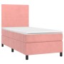 Box spring bed with pink velvet mattress 80x200 cm by vidaXL, Beds and slatted bases - Ref: Foro24-3142874, Price: 317,55 €, ...